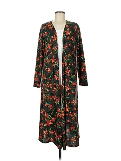 Pre-owned Lularoe Cardigan Sweater In Black