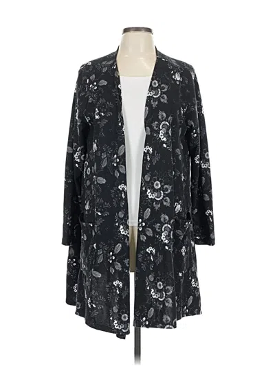 Pre-owned Lularoe Cardigan Sweater In Black