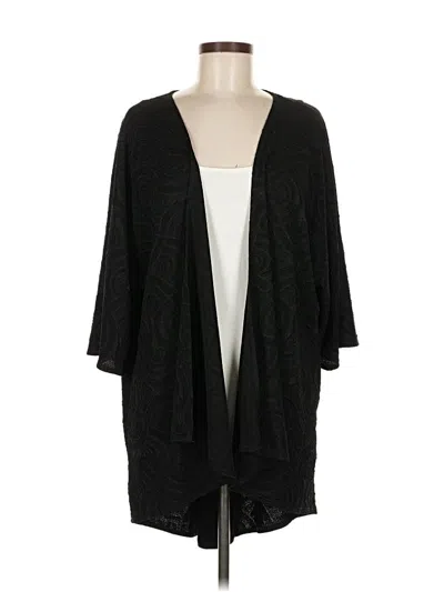 Pre-owned Lularoe Cardigan Sweater In Black