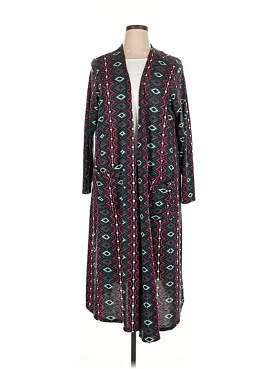 Pre-owned Lularoe Cardigan Sweater In Black