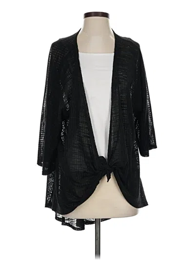 Pre-owned Lularoe Cardigan Sweater In Black