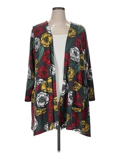 Pre-owned Lularoe Cardigan Sweater In Black