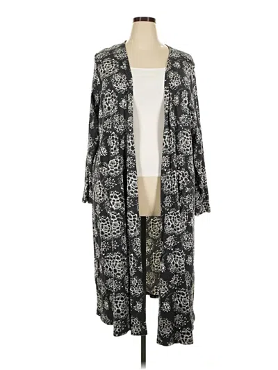 Pre-owned Lularoe Cardigan Sweater In Black
