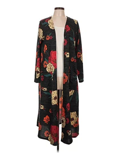 Pre-owned Lularoe Cardigan Sweater In Black