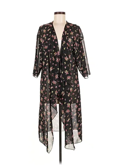 Pre-owned Lularoe Cardigan Sweater In Black