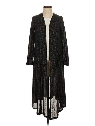Pre-owned Lularoe Cardigan Sweater In Black