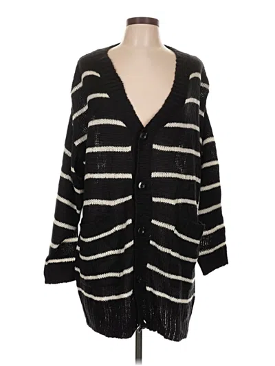 Pre-owned Lularoe Cardigan Sweater In Black