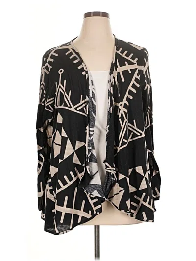 Pre-owned Lularoe Cardigan Sweater In Black