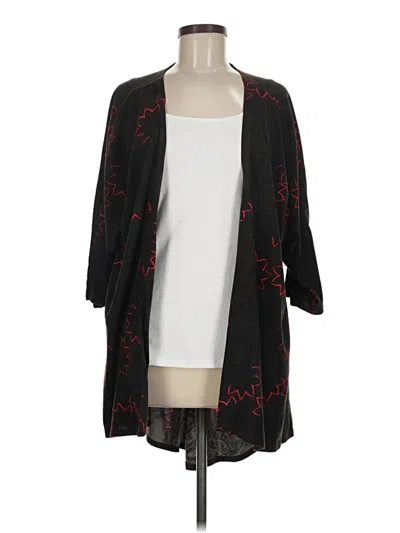 Pre-owned Lularoe Cardigan Sweater In Black