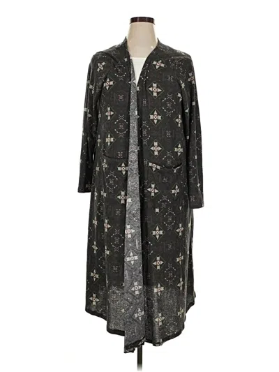 Pre-owned Lularoe Cardigan Sweater In Black