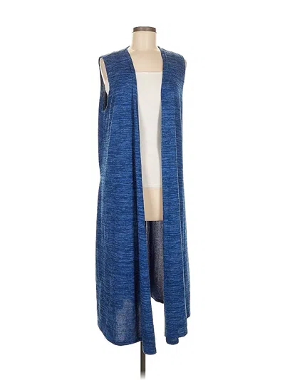 Pre-owned Lularoe Cardigan Sweater In Blue