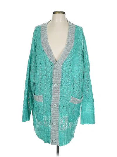 Pre-owned Lularoe Cardigan Sweater In Blue