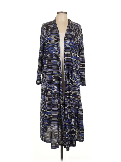 Pre-owned Lularoe Cardigan Sweater In Blue