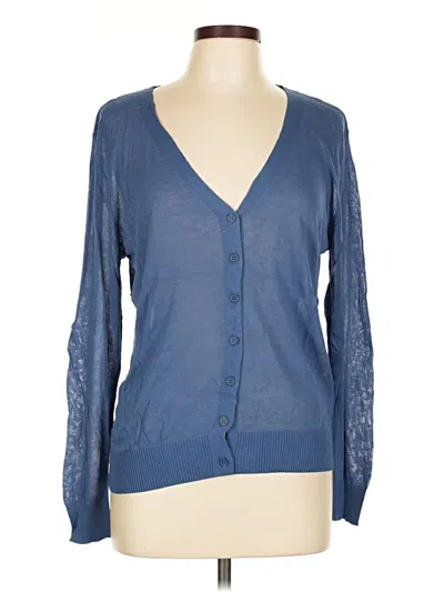 Pre-owned Lularoe Cardigan Sweater In Blue