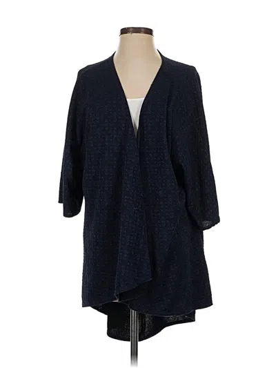 Pre-owned Lularoe Cardigan Sweater In Blue