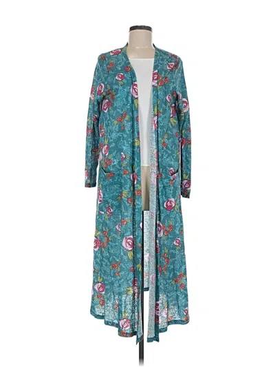 Pre-owned Lularoe Cardigan Sweater In Blue