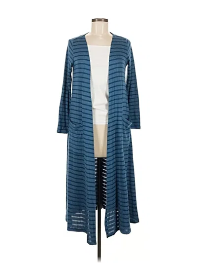 Pre-owned Lularoe Cardigan Sweater In Blue