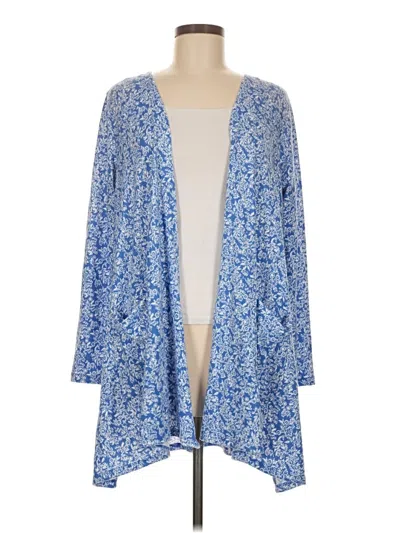Pre-owned Lularoe Cardigan Sweater In Blue