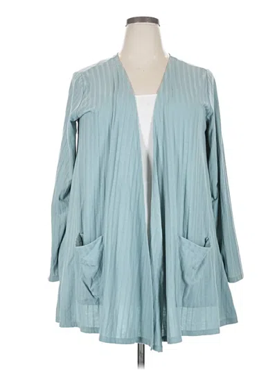 Pre-owned Lularoe Cardigan Sweater In Blue