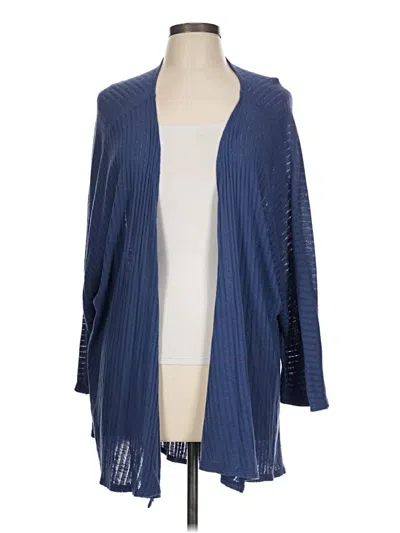 Pre-owned Lularoe Cardigan Sweater In Blue