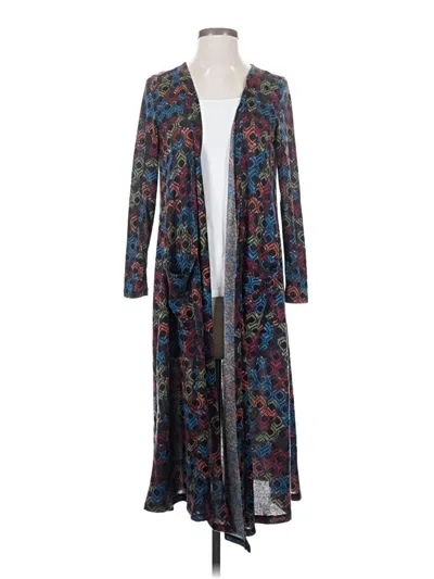 Pre-owned Lularoe Cardigan Sweater In Blue