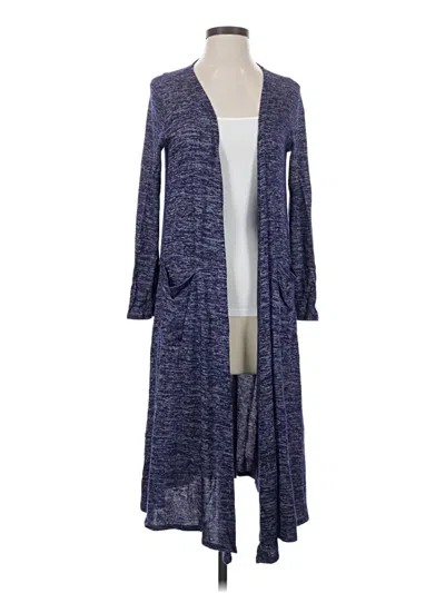 Pre-owned Lularoe Cardigan Sweater In Blue