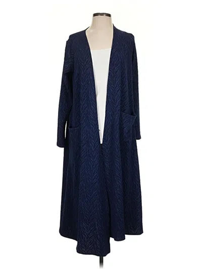 Pre-owned Lularoe Cardigan Sweater In Blue
