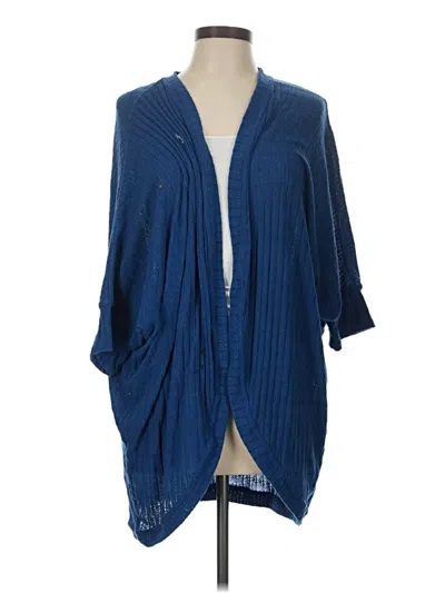 Pre-owned Lularoe Cardigan Sweater In Blue