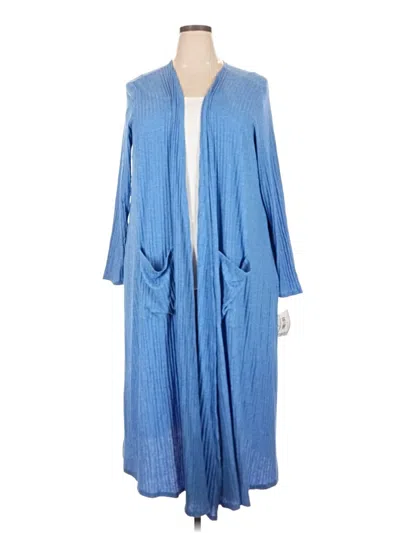 Pre-owned Lularoe Cardigan Sweater In Blue