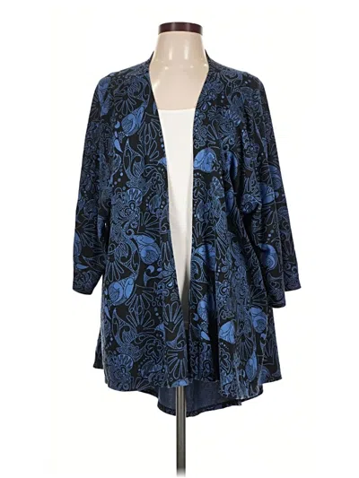 Pre-owned Lularoe Cardigan Sweater In Blue