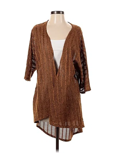 Pre-owned Lularoe Cardigan Sweater In Brown