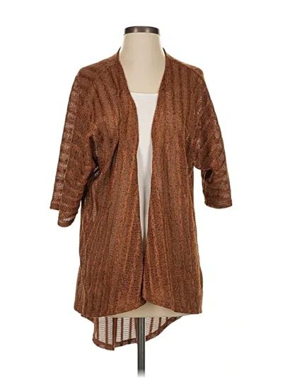 Pre-owned Lularoe Cardigan Sweater In Brown