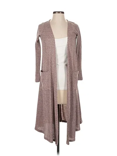 Pre-owned Lularoe Cardigan Sweater In Brown