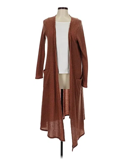 Pre-owned Lularoe Cardigan Sweater In Brown