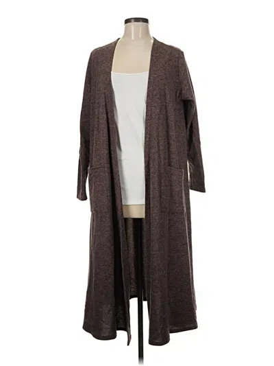 Pre-owned Lularoe Cardigan Sweater In Brown