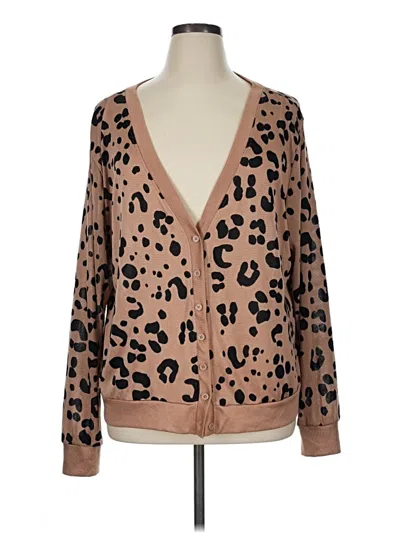 Pre-owned Lularoe Cardigan Sweater In Brown