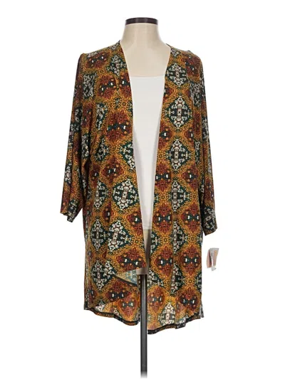 Pre-owned Lularoe Cardigan Sweater In Brown