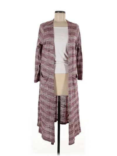 Pre-owned Lularoe Cardigan Sweater In Burgundy
