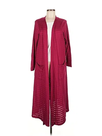 Pre-owned Lularoe Cardigan Sweater In Burgundy
