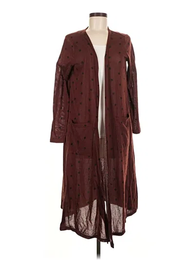 Pre-owned Lularoe Cardigan Sweater In Burgundy