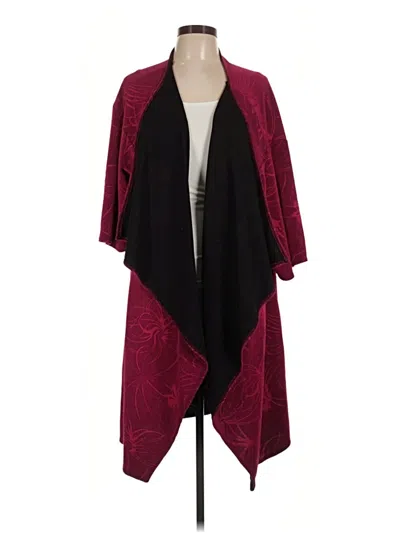 Pre-owned Lularoe Cardigan Sweater In Burgundy