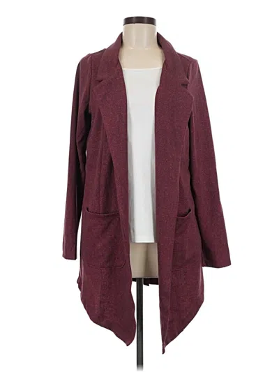 Pre-owned Lularoe Cardigan Sweater In Burgundy
