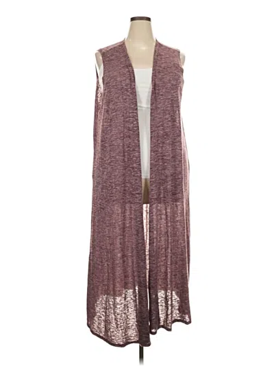 Pre-owned Lularoe Cardigan Sweater In Burgundy