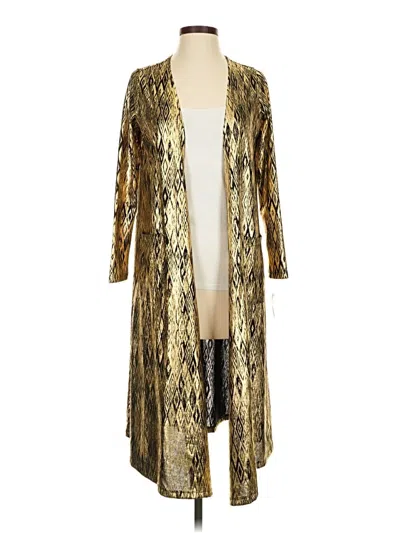 Lularoe Cardigan Sweater In Gold