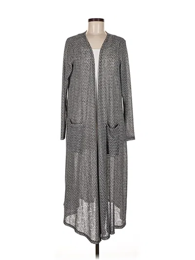 Pre-owned Lularoe Cardigan Sweater In Gray
