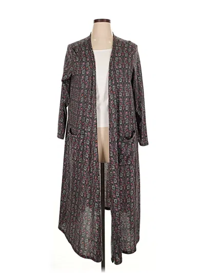 Pre-owned Lularoe Cardigan Sweater In Gray