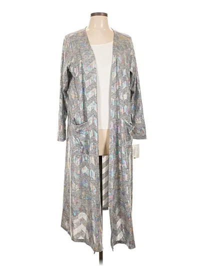 Lularoe Cardigan Sweater In Gray