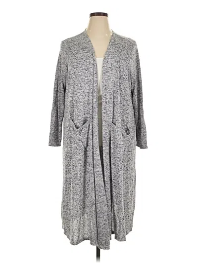Pre-owned Lularoe Cardigan Sweater In Gray
