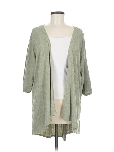 Pre-owned Lularoe Cardigan Sweater In Green