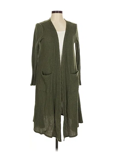 Pre-owned Lularoe Cardigan Sweater In Green